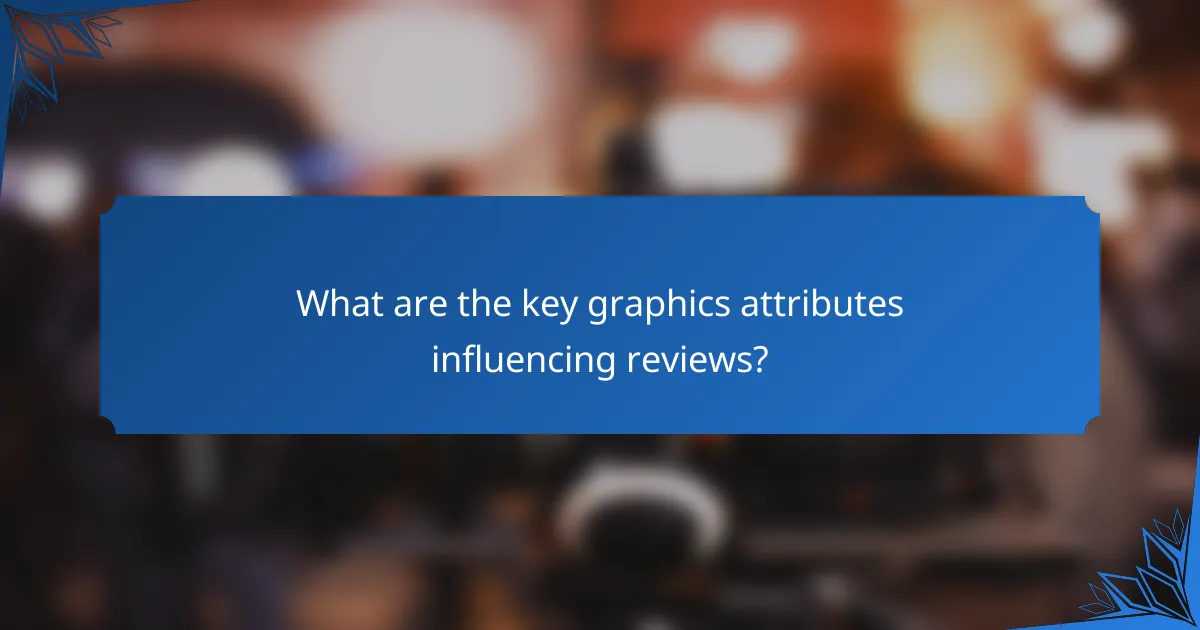 What are the key graphics attributes influencing reviews?